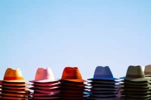 colorful hats, fashion, headdress