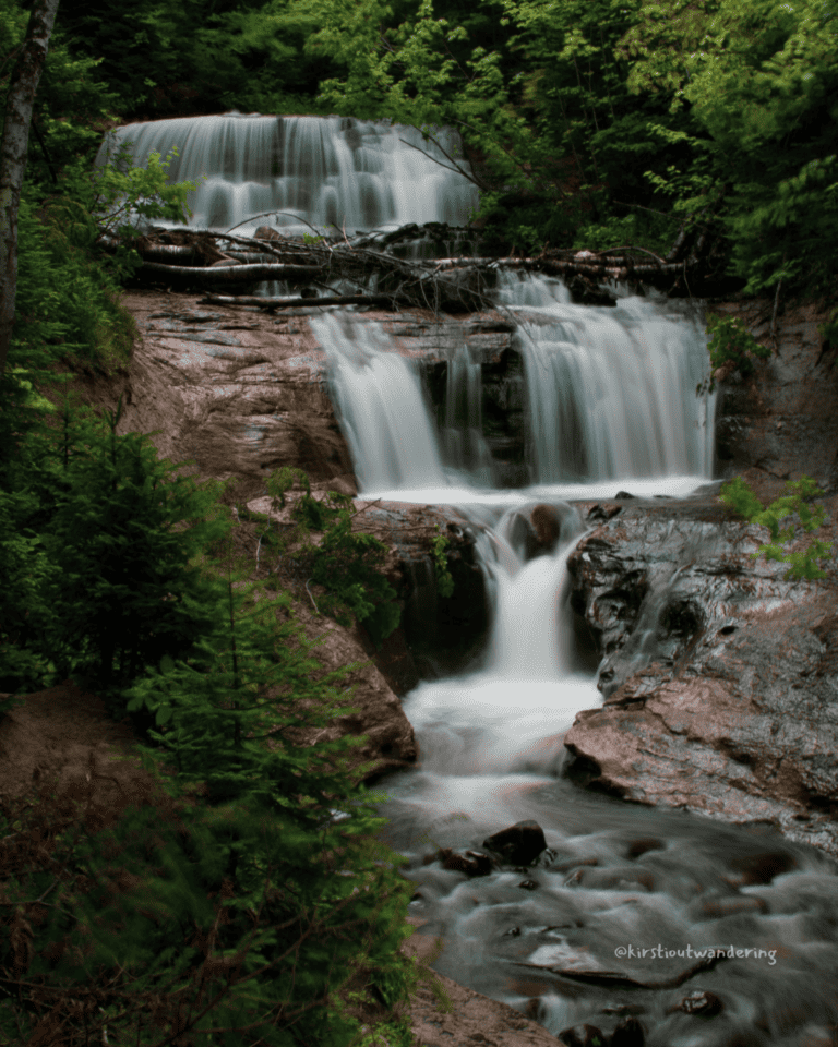 waterfall in northern wisconsin
