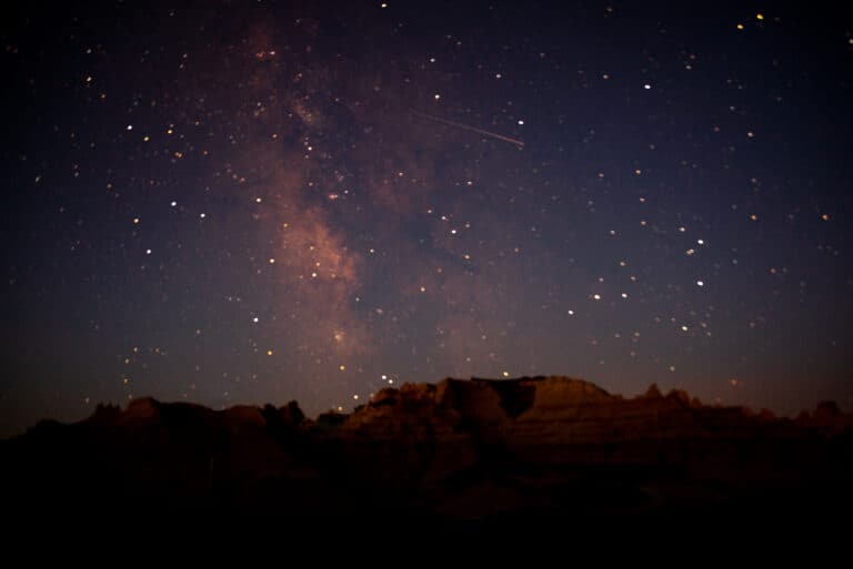Milky Way over Badlands National Park